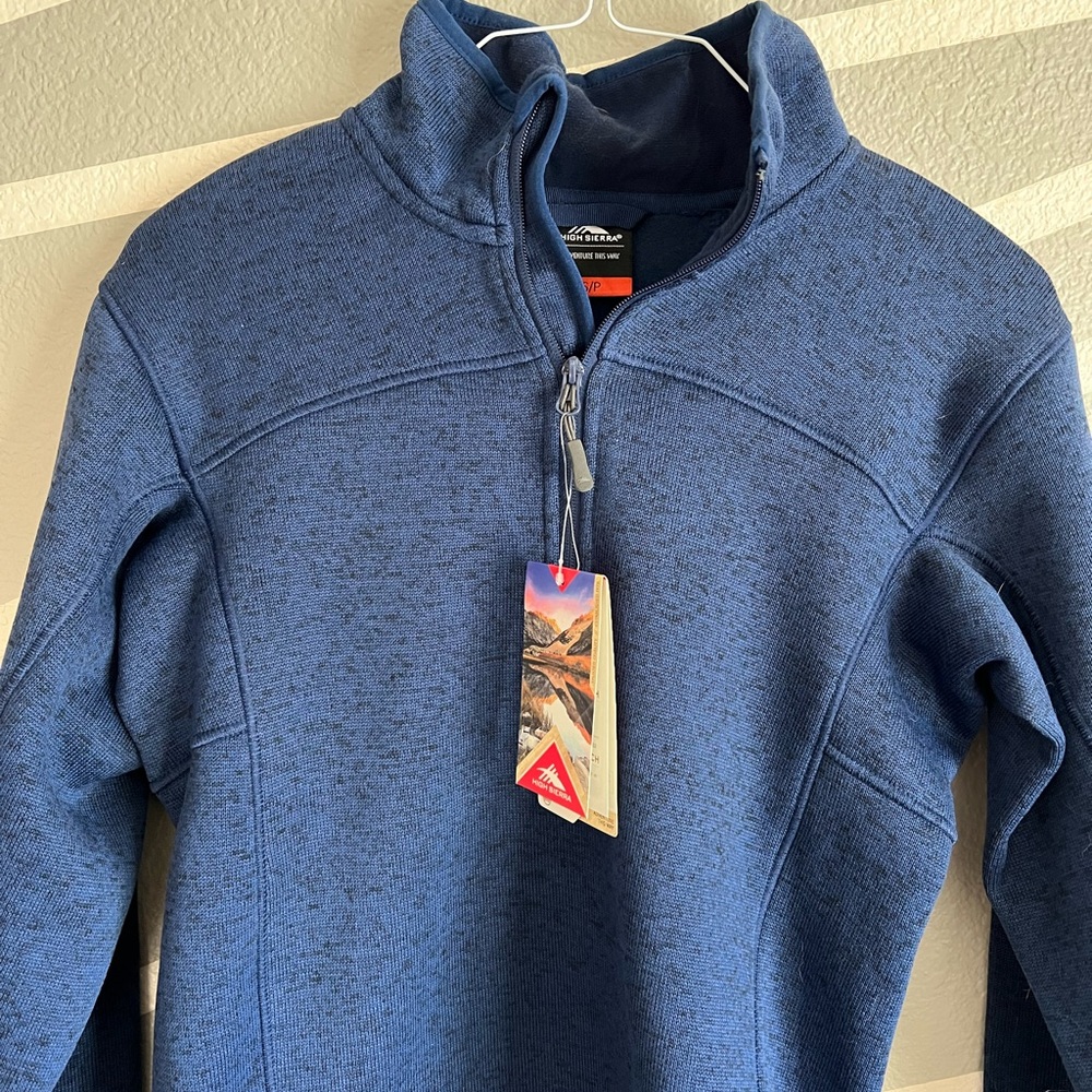 High Sierra navy outdoors quarter zip NWT